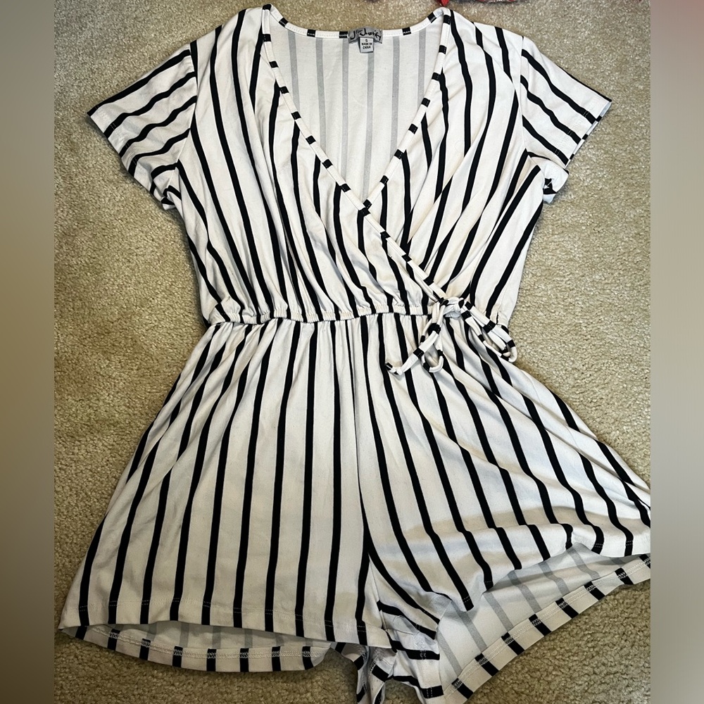 Striped romper